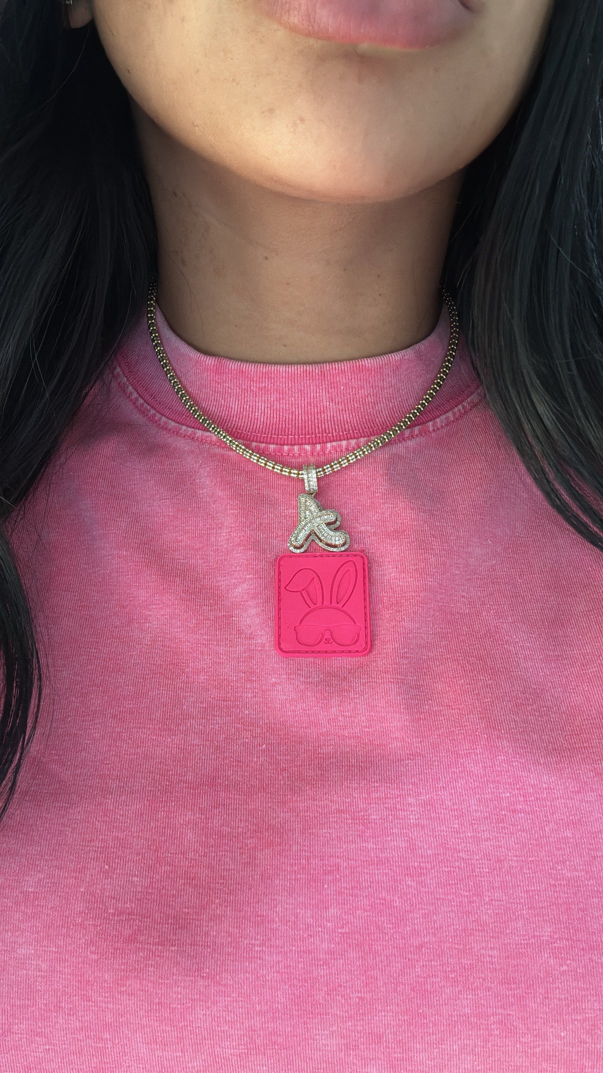 GBG PINK CROP TOP