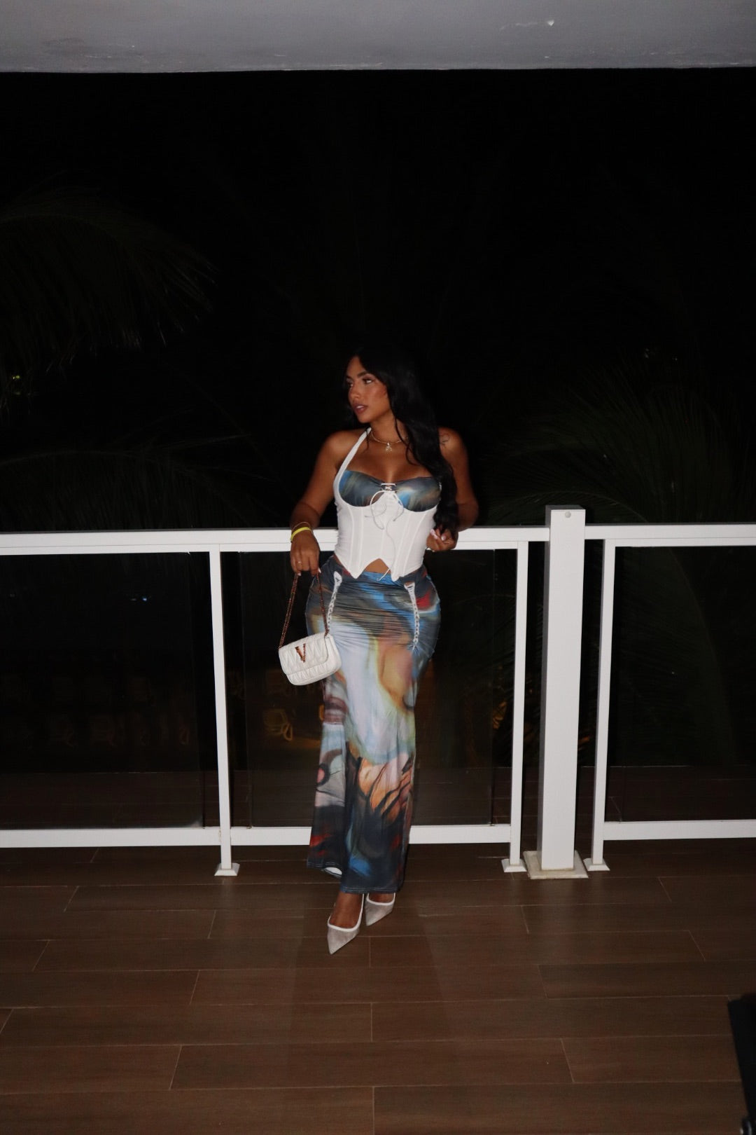 CORSET AND MAXI SKIRT SET