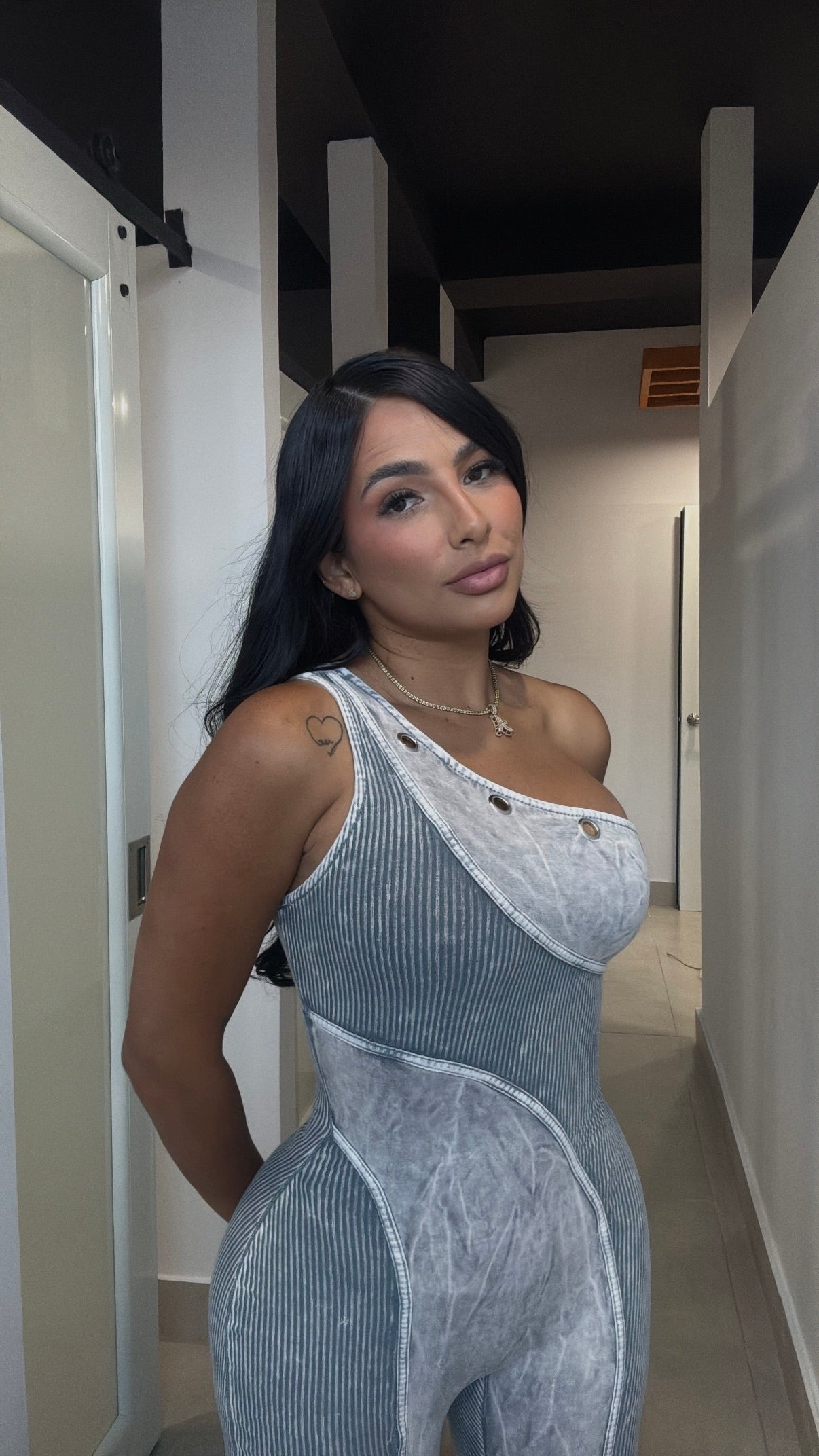 ICE GRAY MINERAL JUMPSUIT