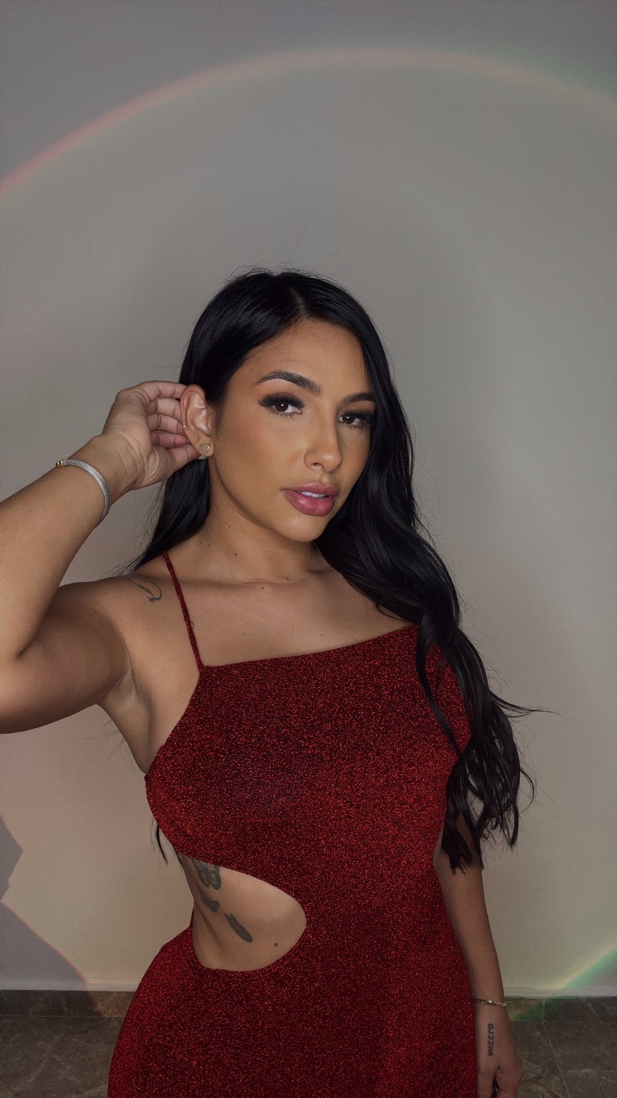 SHINNY BURGANDY ROMPER