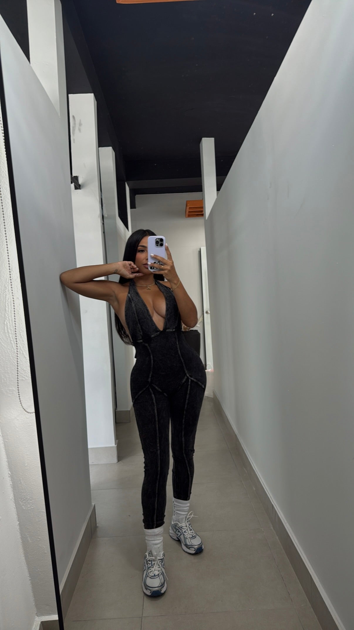 HALTER MINERAL JUMPSUIT