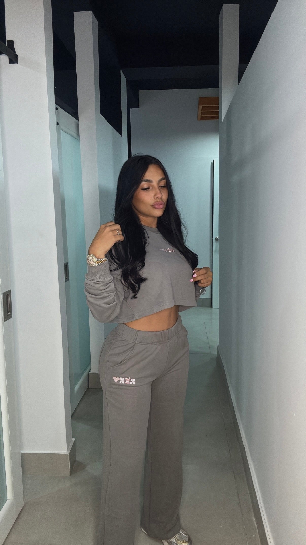 “X🐰X🖤” GBG GRAY SET