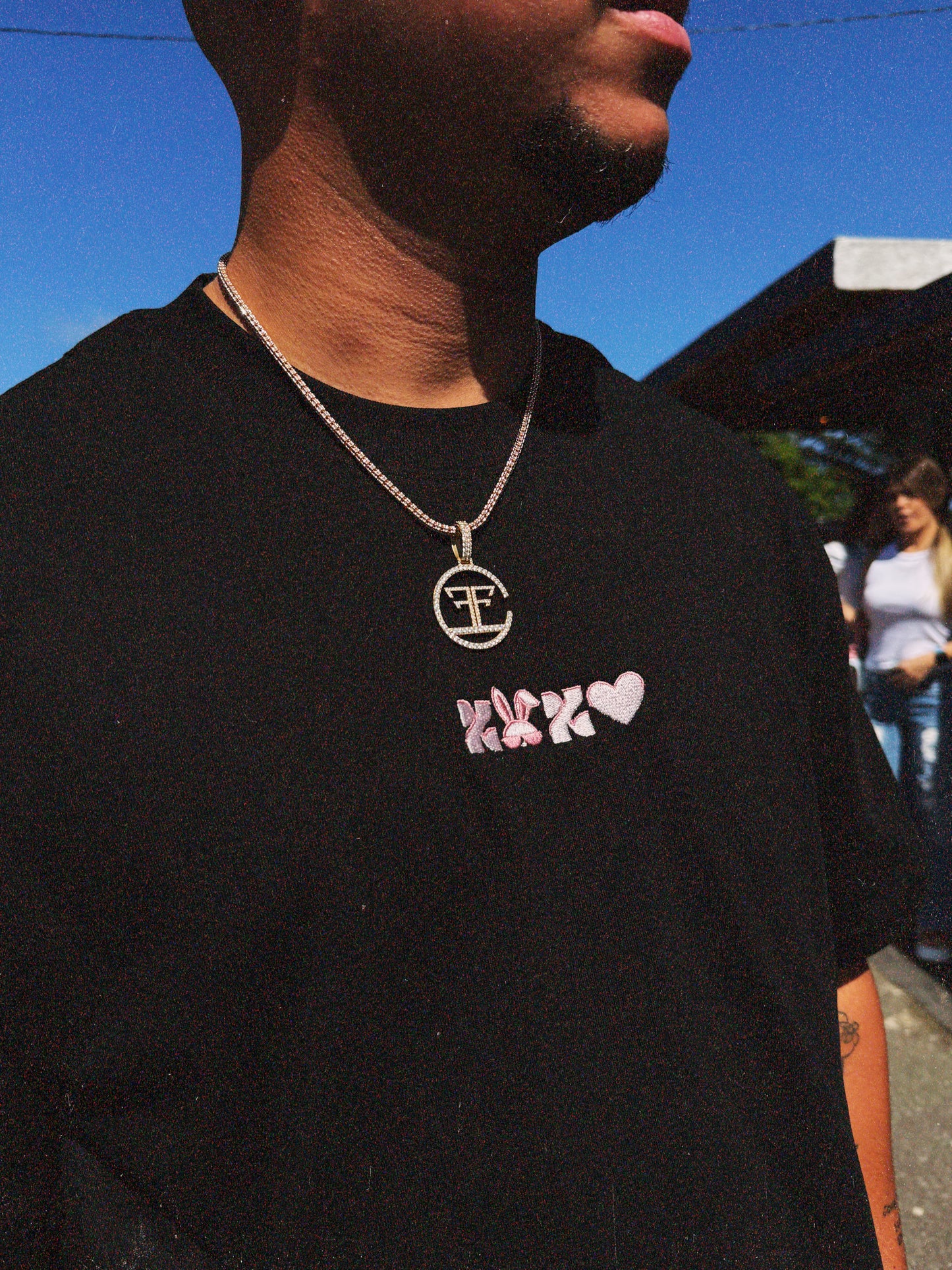 BLACK SV TEE   “X🐰X🖤”