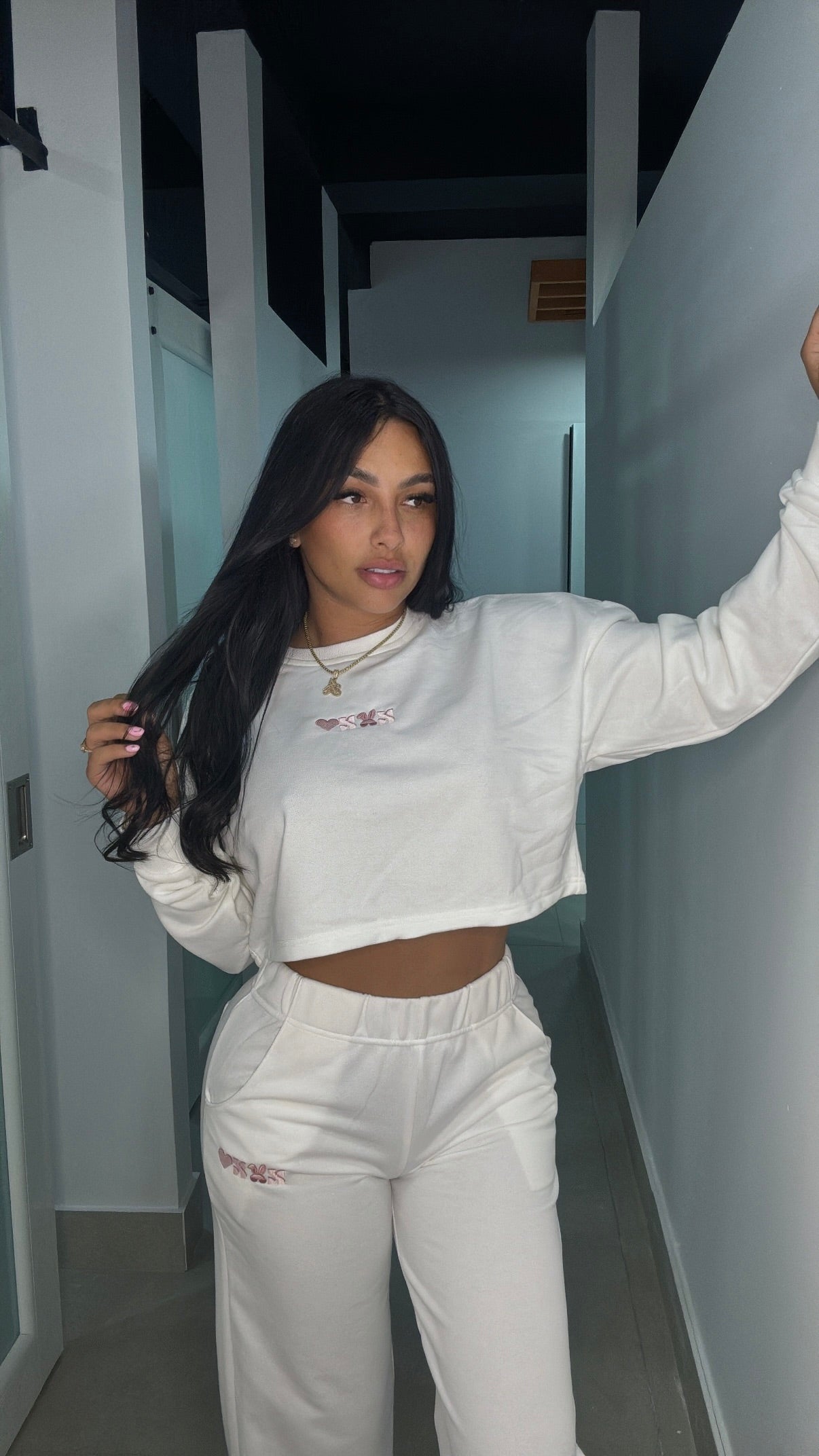 “X🐰X🖤” GBG WHITE SET