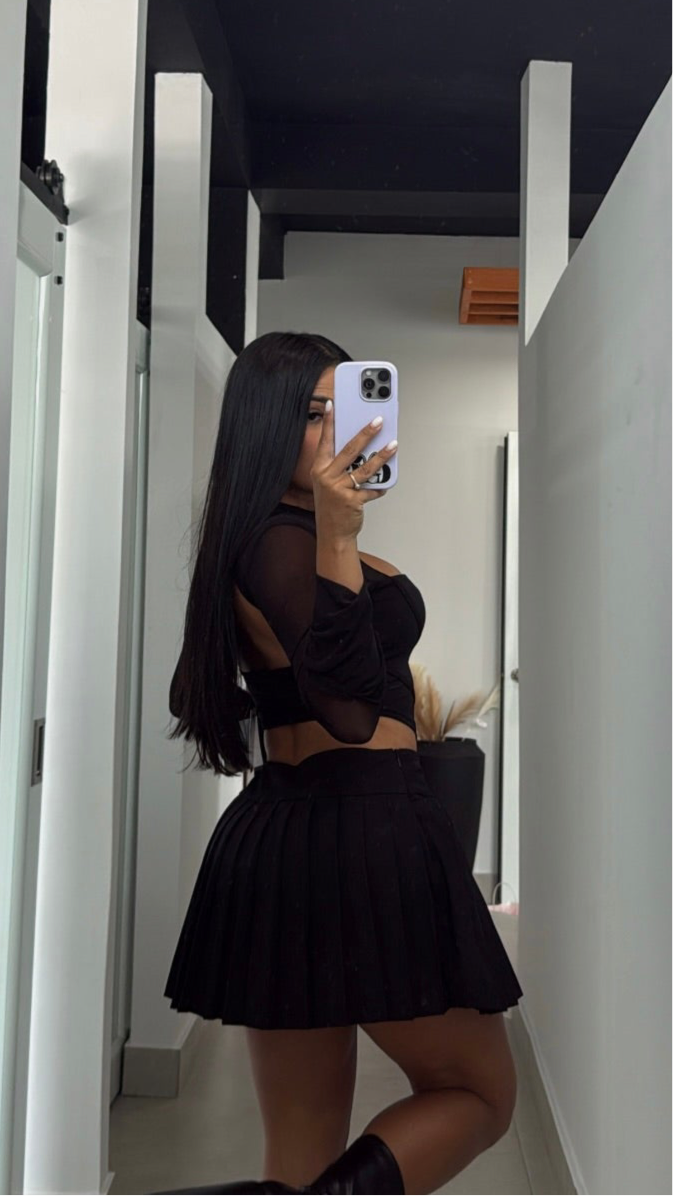 MESH LONG SLEEVE TOP