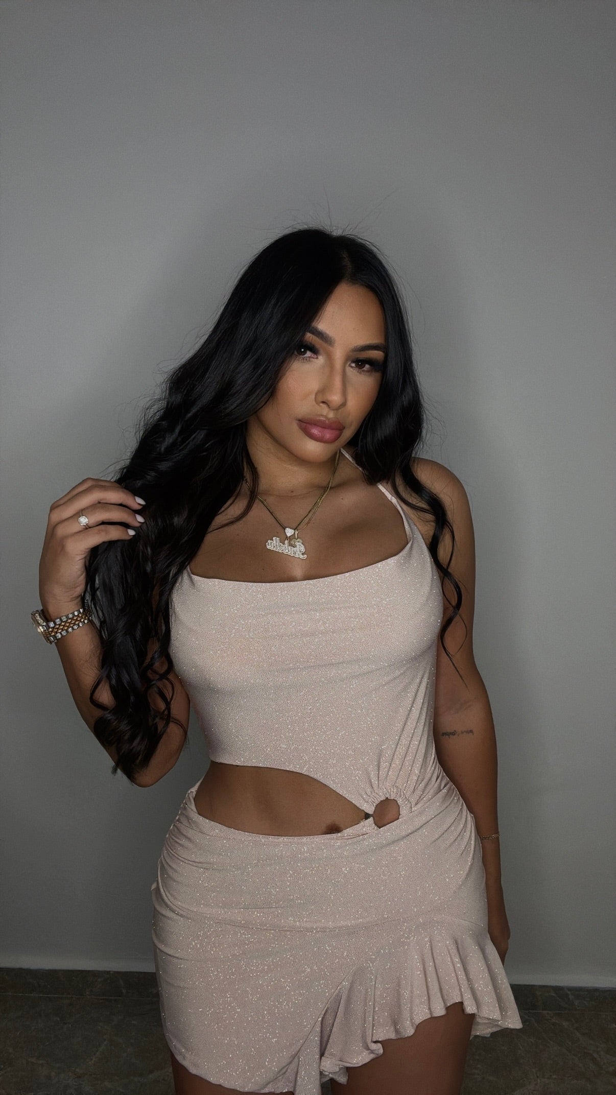 VANILLA | SHINNY MINI DRESS