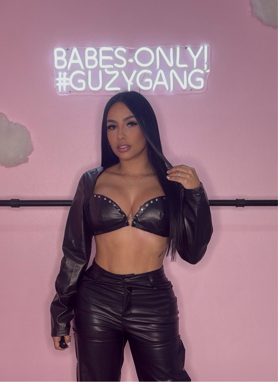 LONG SLEEVE LEATHER TOP