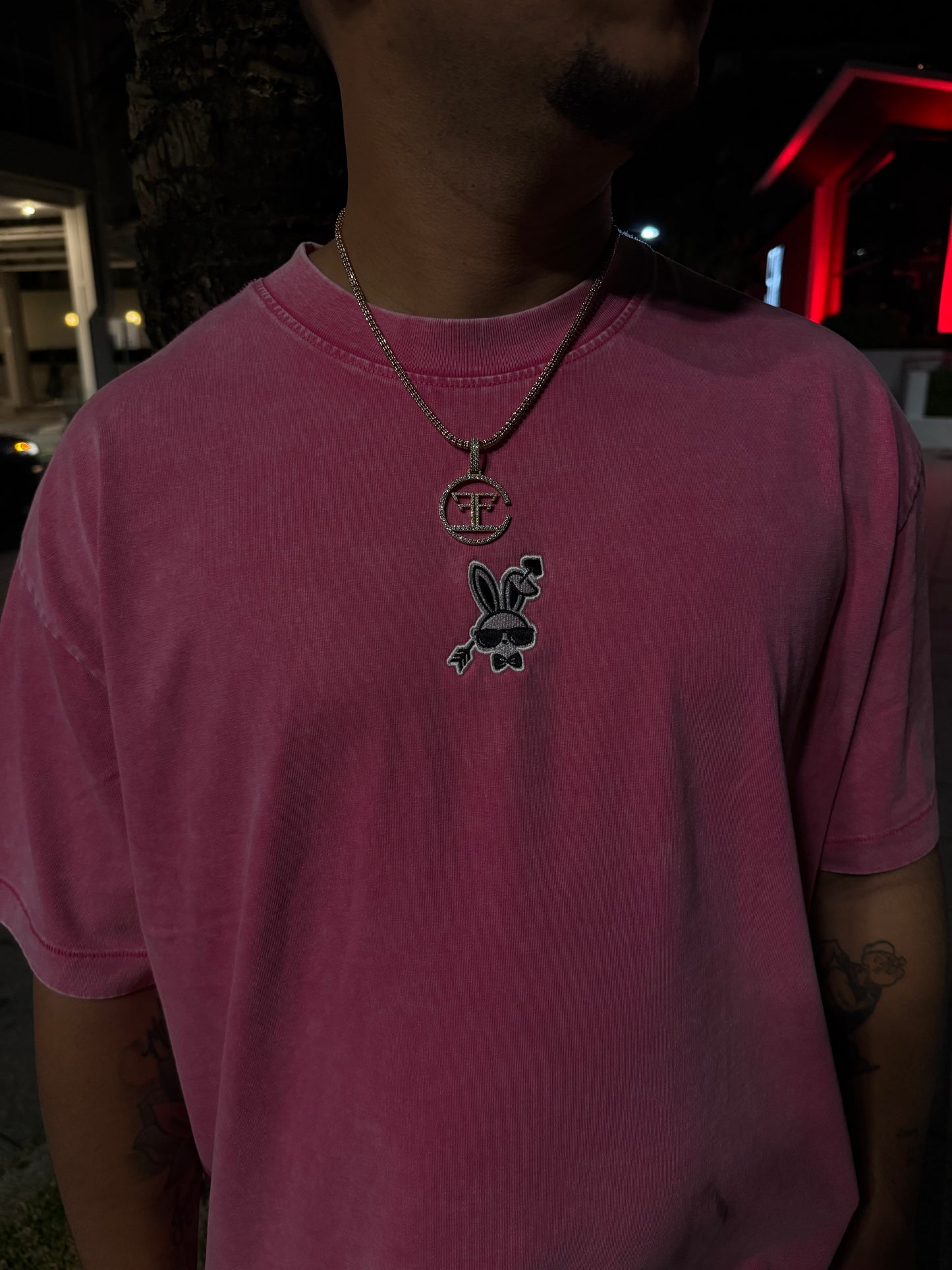 FUCSIA WASHED SV TEE 🏹🐰