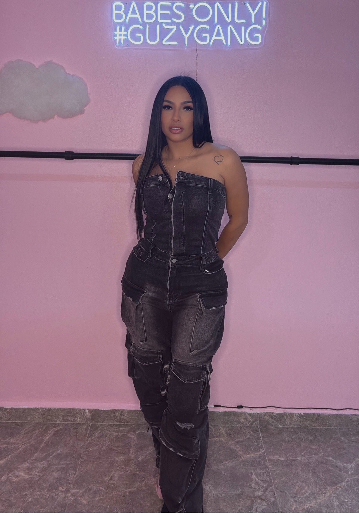 DENIM JUMPSUIT