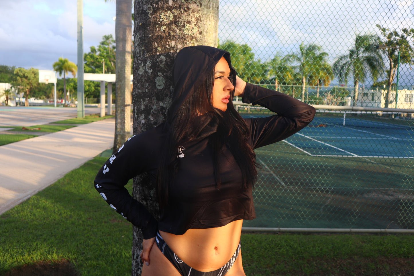 GBG LONG SLEEVE UPF - GIRLYS (WITH FACEMASK)