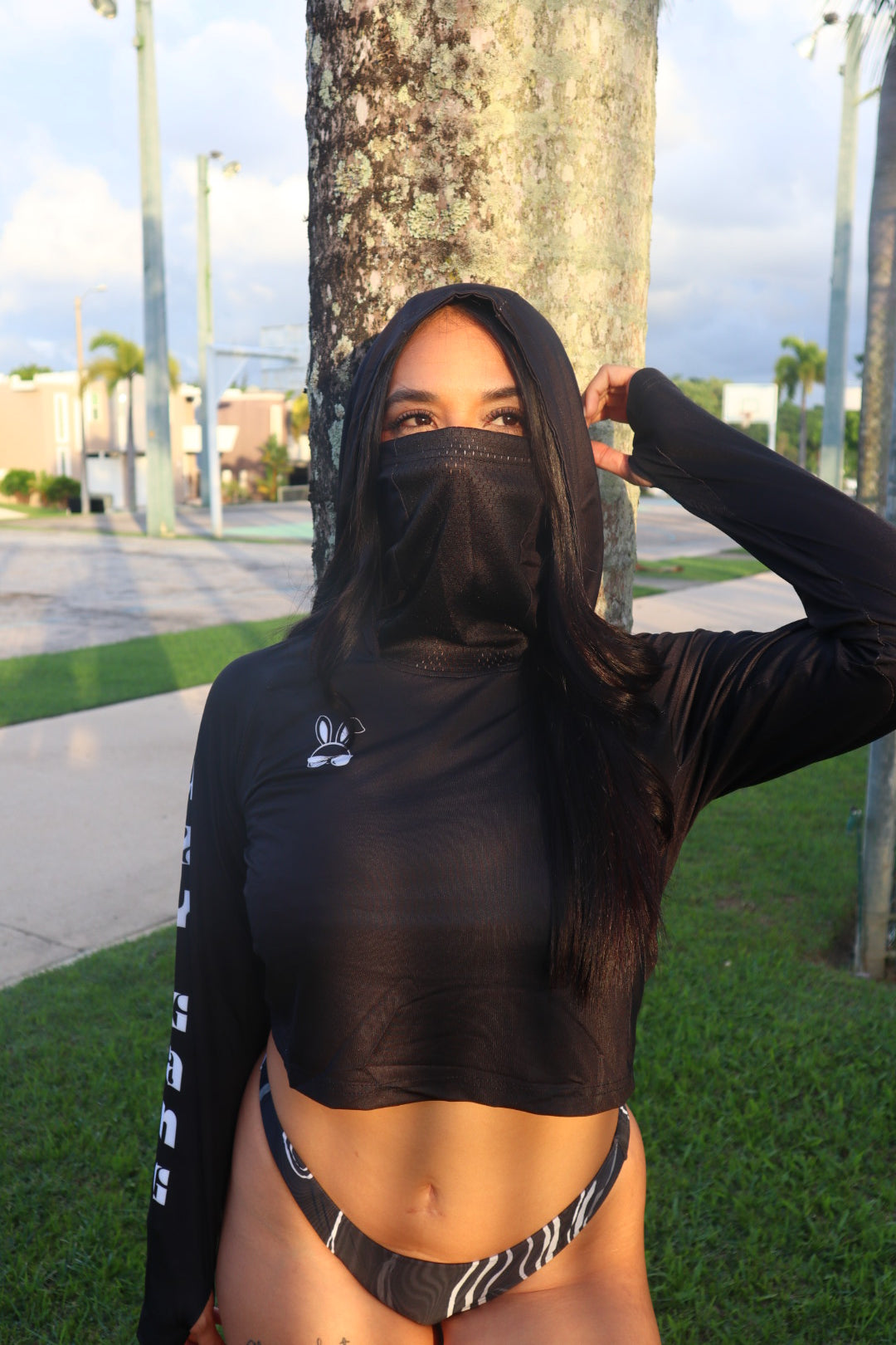 GBG LONG SLEEVE UPF - GIRLYS (WITH FACEMASK)