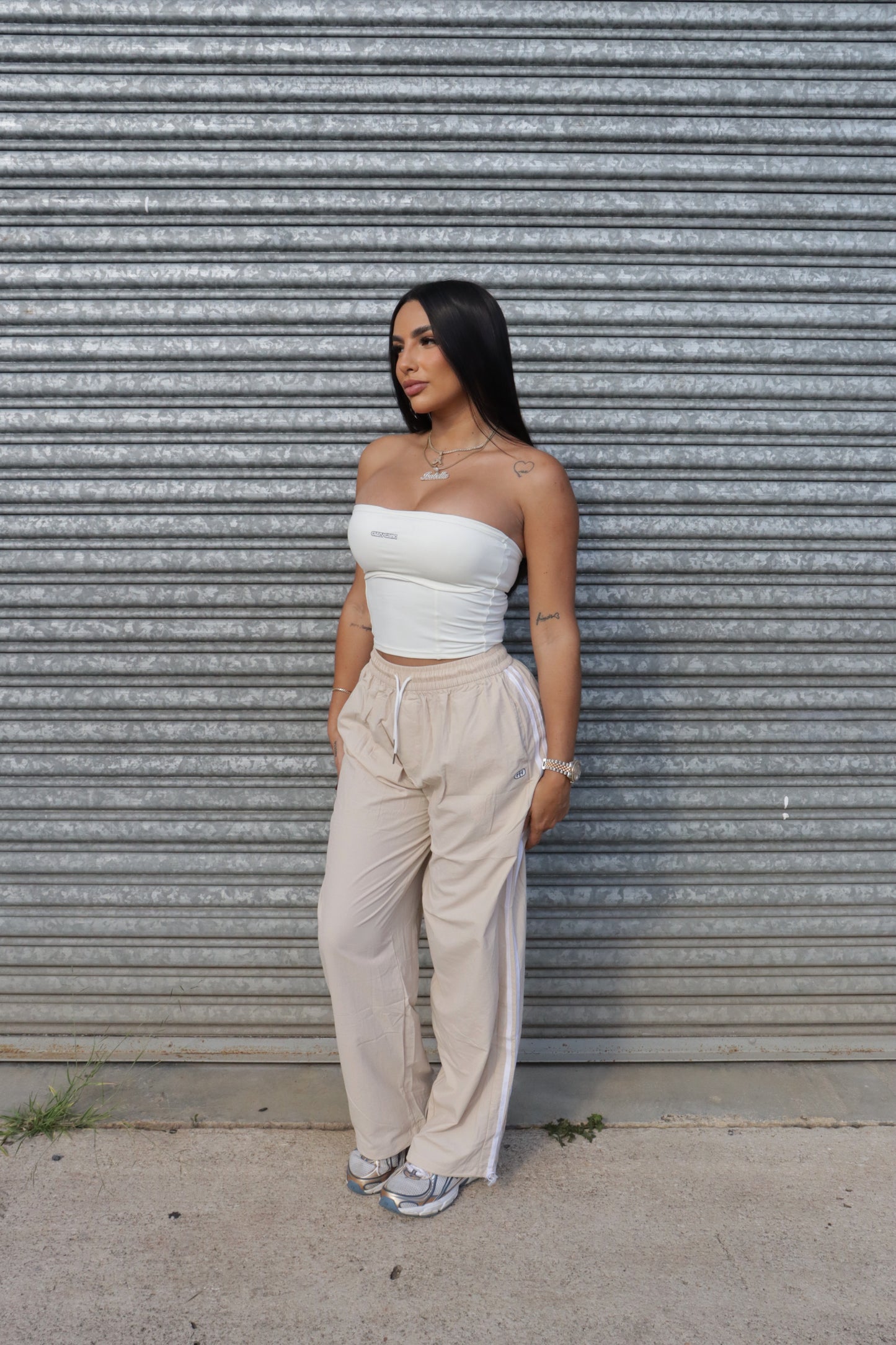 GUZYGANG CREAM TUBE TOP