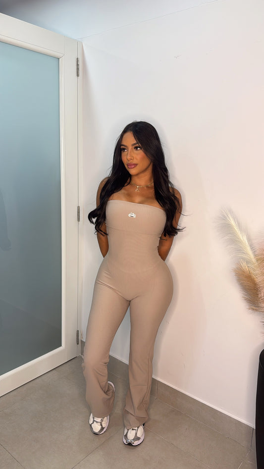 GBG CREAM TUBE JUMPSUIT