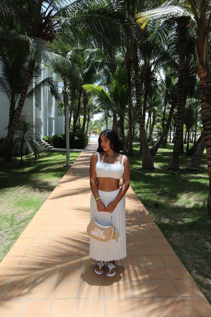 OFF WHITE SKIRT MAXI SET