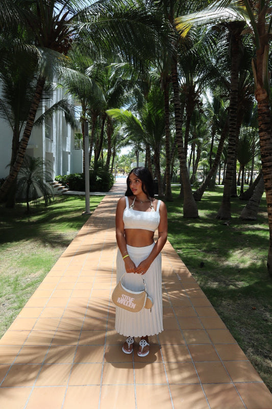 OFF WHITE SKIRT MAXI SET
