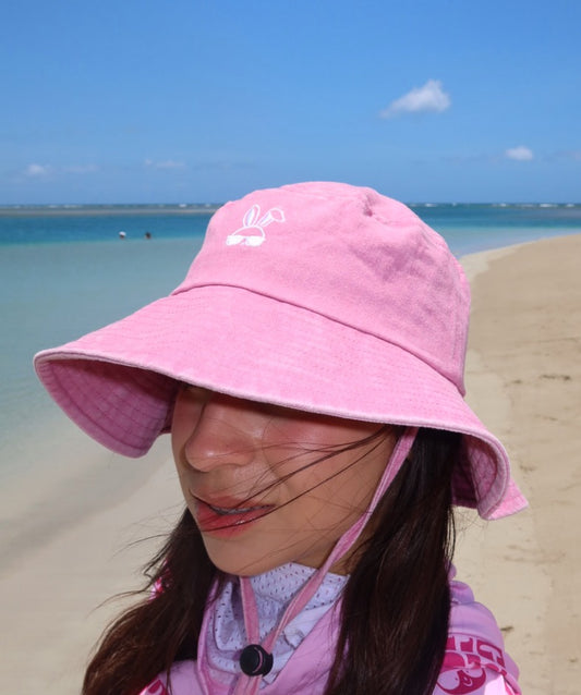WASHED PINK BUCKET HAT