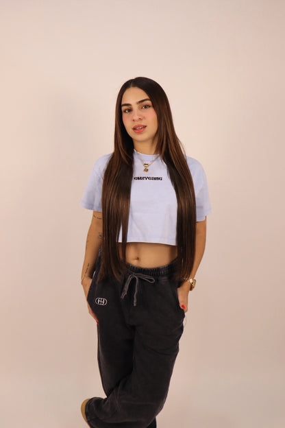 GUZYGANG BABYBLUE CROPTOP