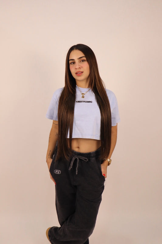 GUZYGANG BABYBLUE CROPTOP