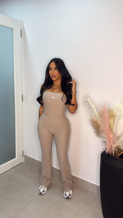 GBG CREAM TUBE JUMPSUIT