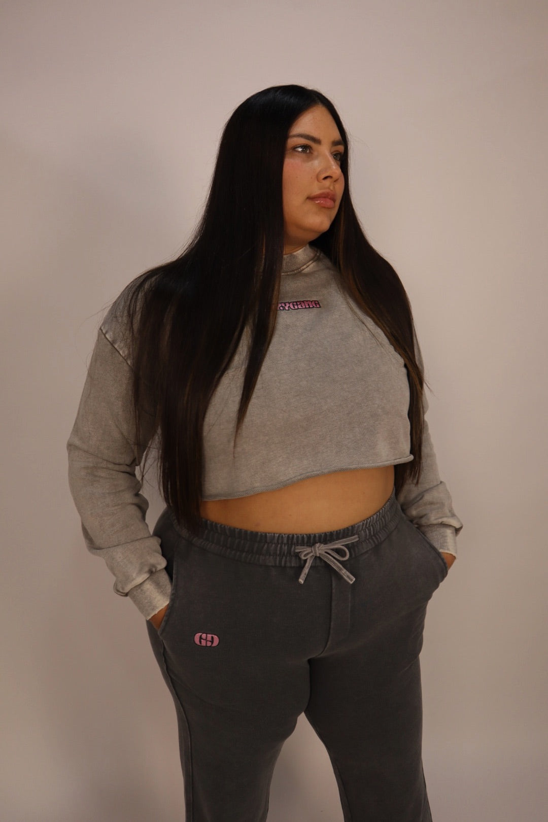 GG GRAY & PINK PANT