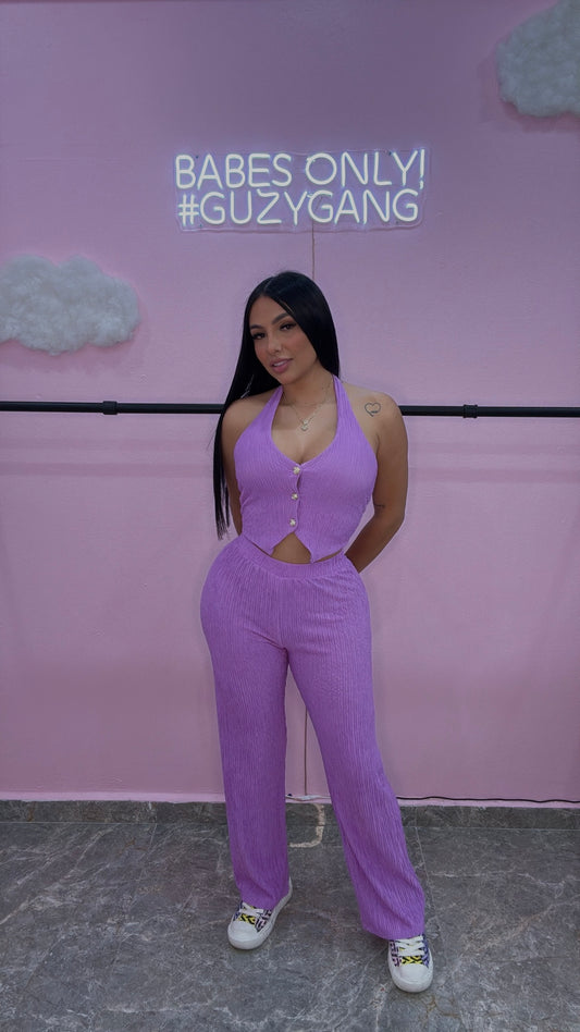 LILAC VEST COMFY SET