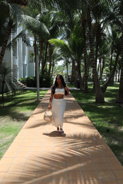 OFF WHITE SKIRT MAXI SET