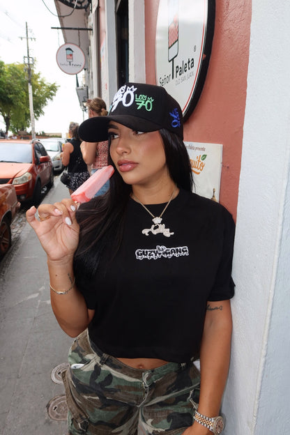 GBG DRIP OVERSIZED CROP TOP