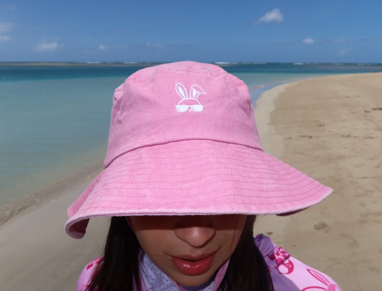 WASHED PINK BUCKET HAT