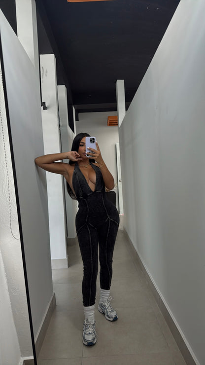 HALTER MINERAL JUMPSUIT