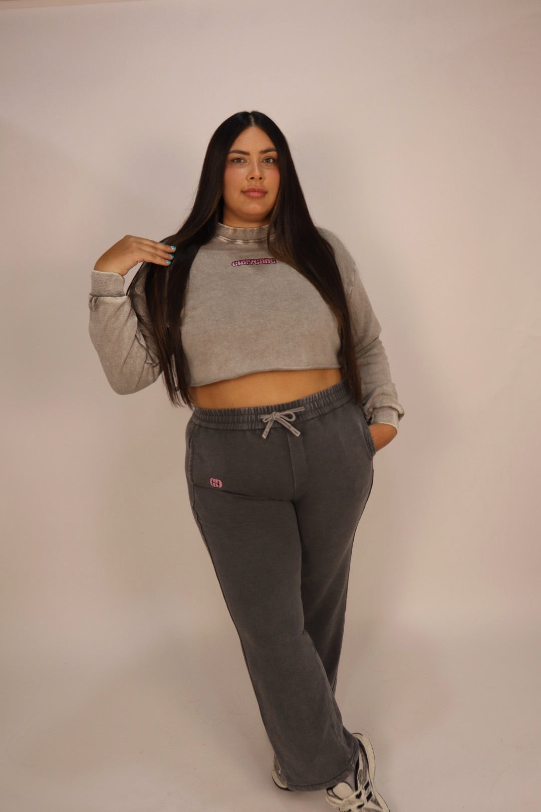 GG GRAY & PINK PANT