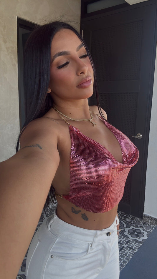ROSE GOLD CROP TOP