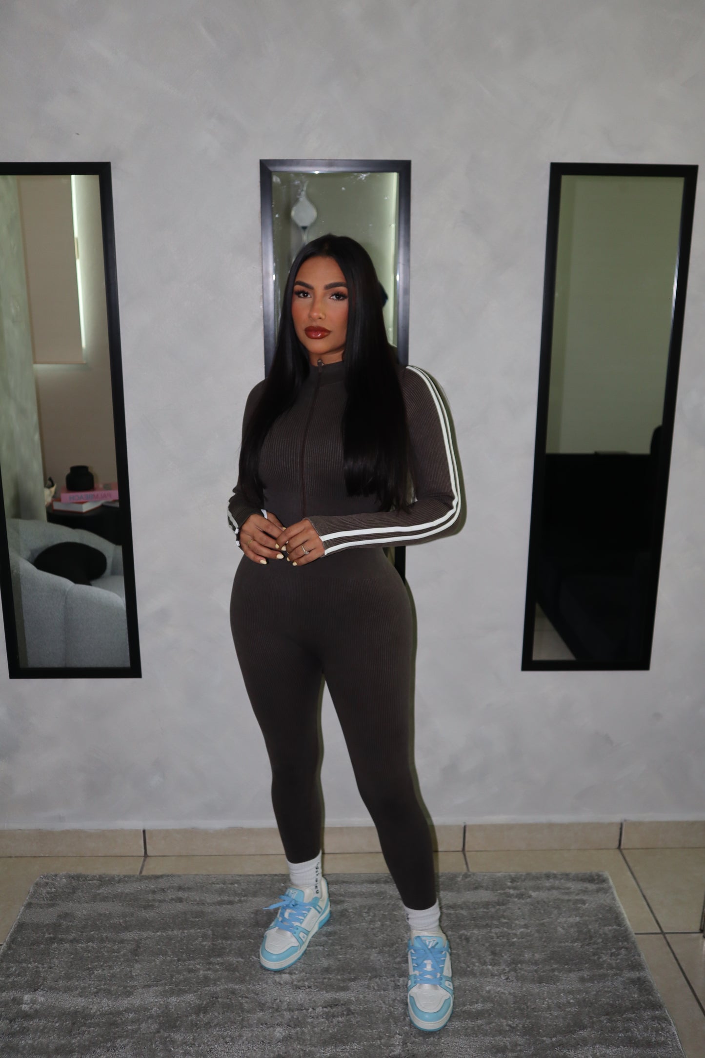 DARK COFFE JUMPSUIT