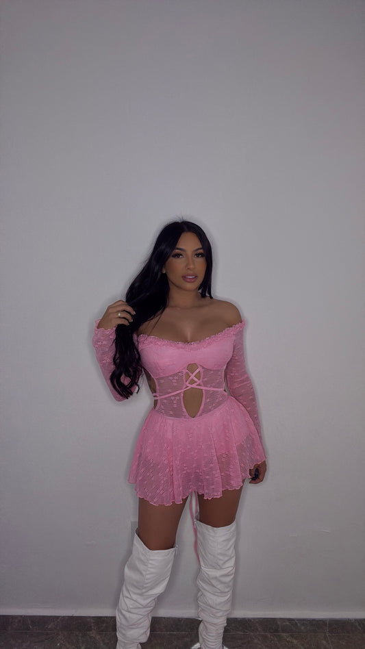 PINK BADDIE’S MINI DRESS