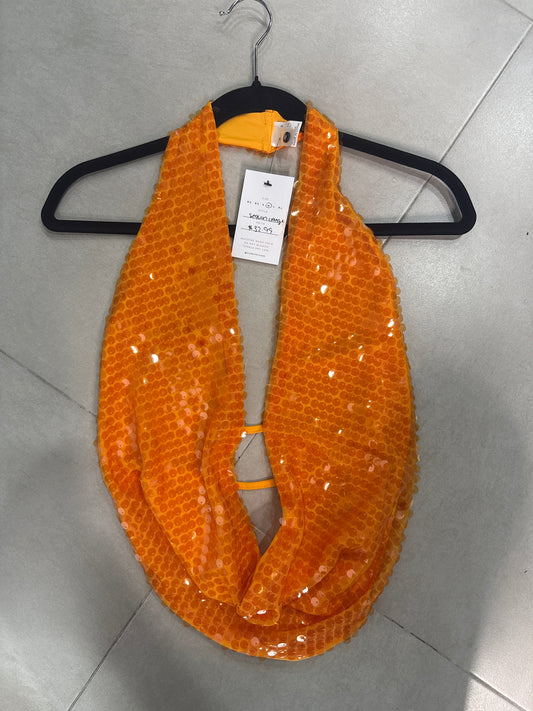 SEQUINS ORANGE TOP