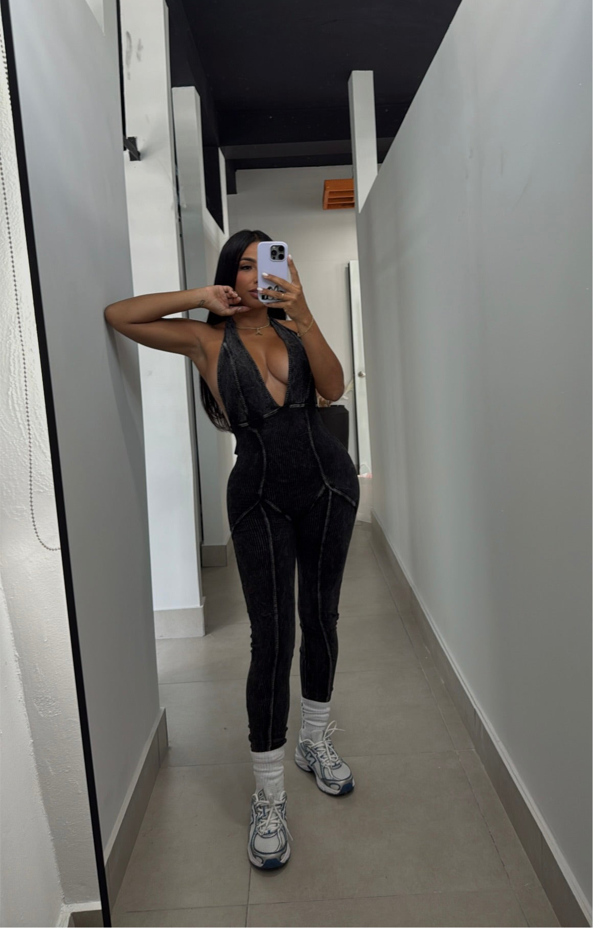 HALTER MINERAL JUMPSUIT