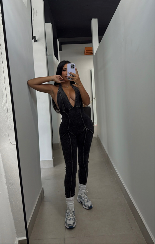 HALTER MINERAL JUMPSUIT