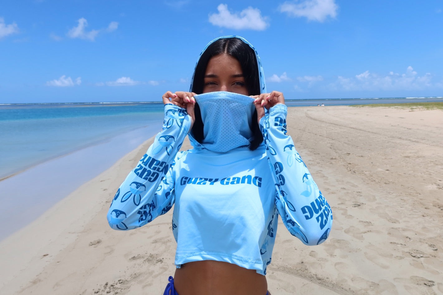 RASHGUARD - Azul (con facemask)