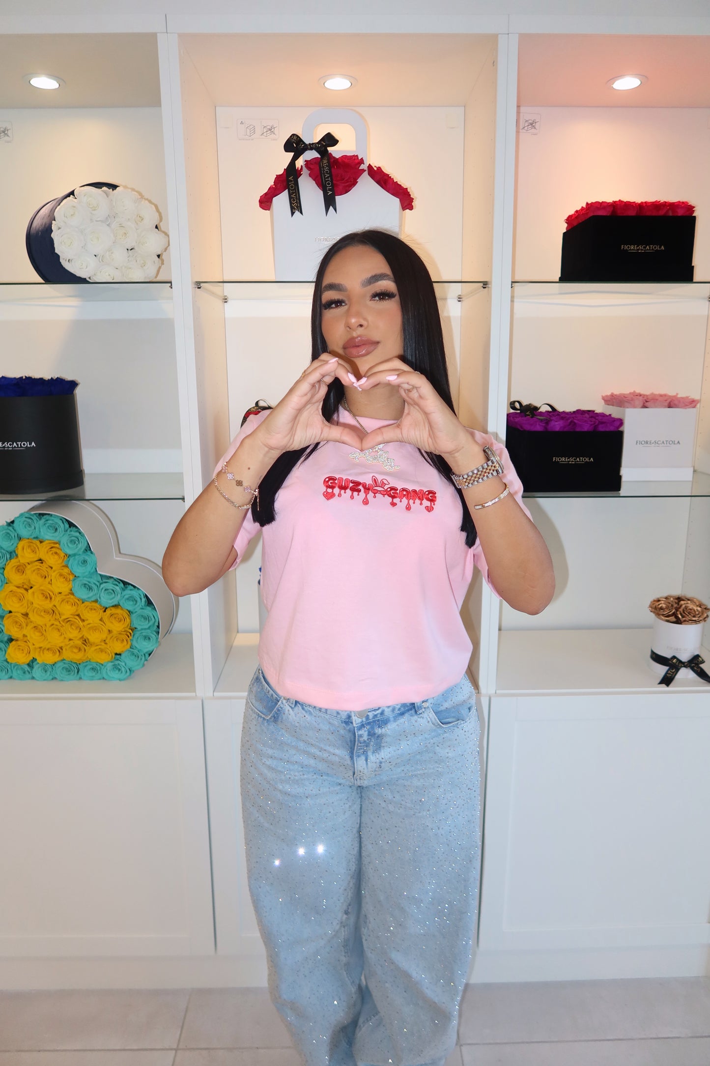 SV DRIP COLL. LONG CROP TOP (PINK)