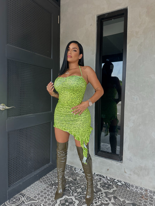 LEOPARD MINI DRESS