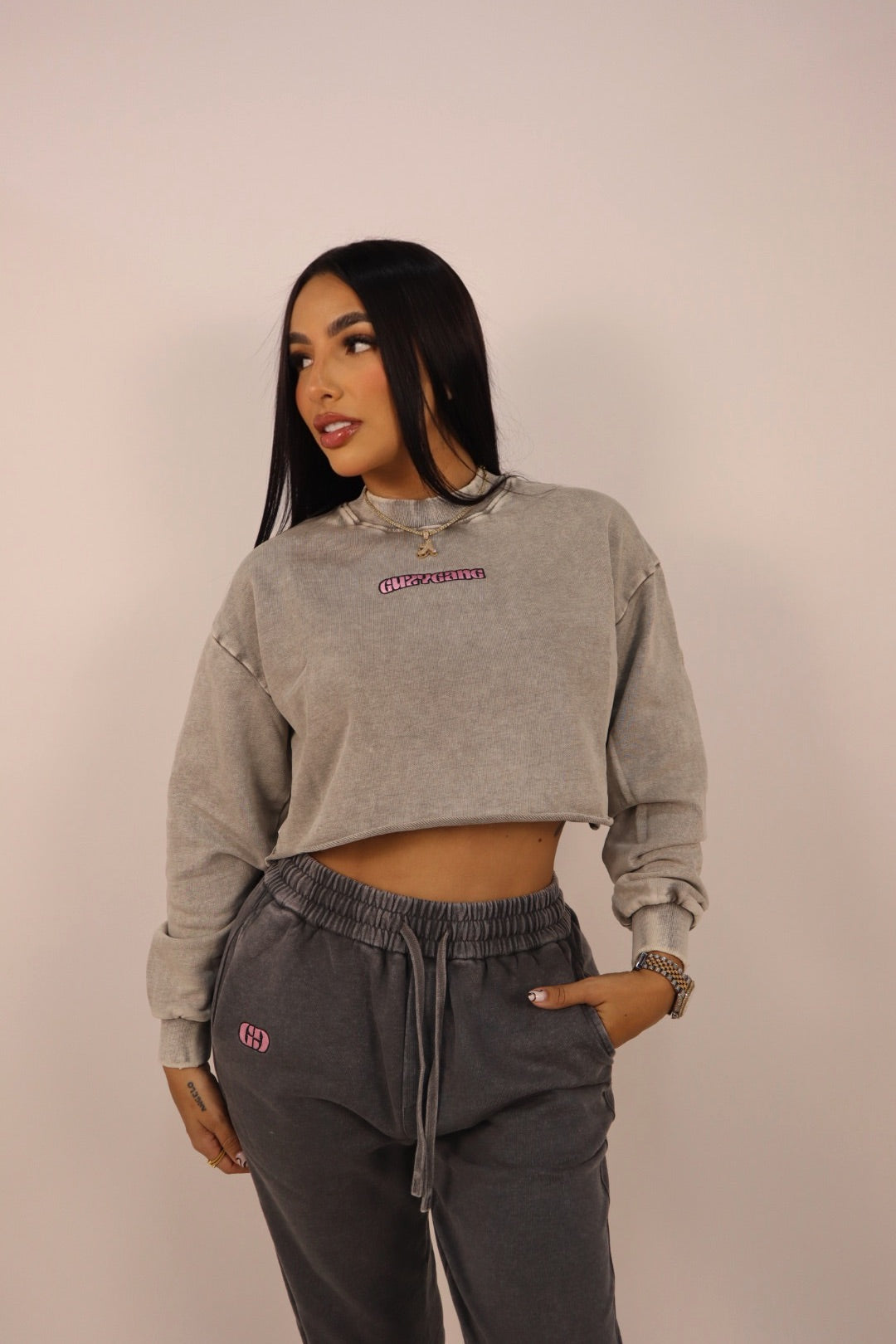 GUZYGANG GRAY LONG SLEEVE